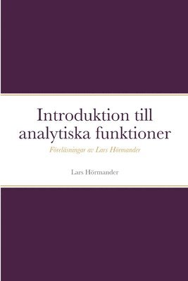 bokomslag Introduktion till analytiska funktioner