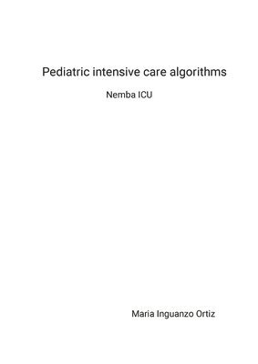 bokomslag Pediatric intensive care algorithms