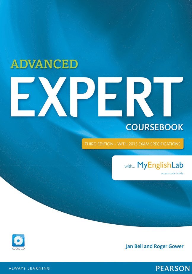 Expert Advanced 3rd Edition Coursebook with Audio CD and MyEnglishLab Pack 1