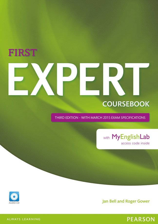 Expert First 3rd Edition Coursebook with Audio CD and MyEnglishLab Pack 1