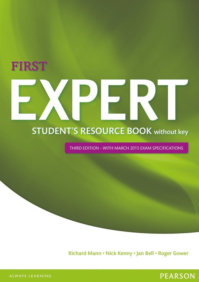 Expert First 3rd Edition Student's Resource Book without Key 1