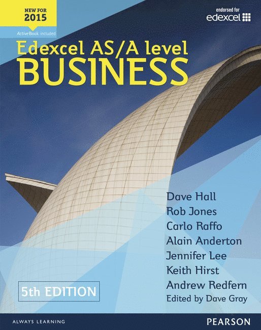 Edexcel AS/A level Business 5th edition Student Book and ActiveBook 1