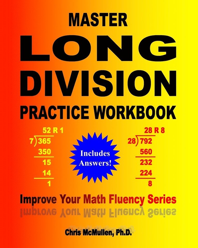 Master Long Division Practice Workbook 1