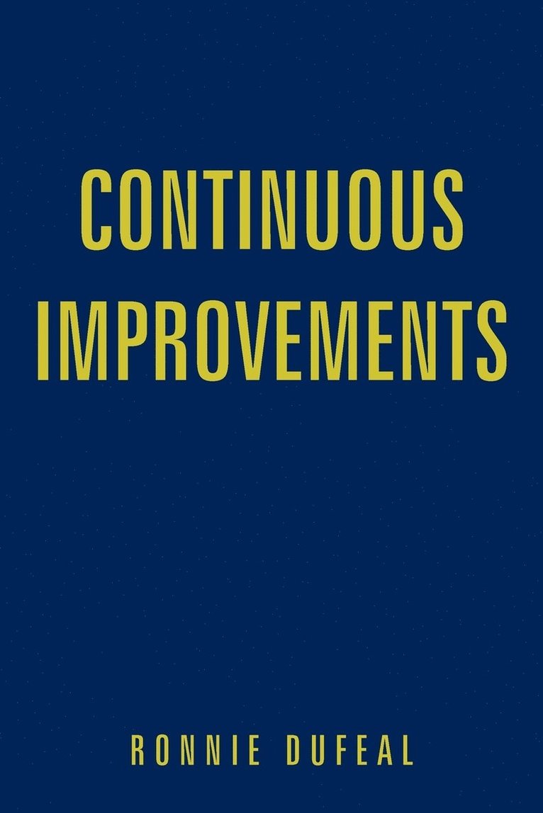 Continuous Improvements 1