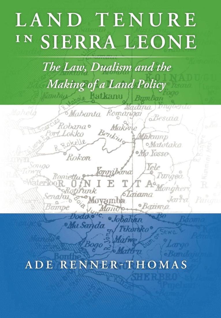 Ade Renner-Thomas - Land Tenure in Sierra Leone, Inbunden