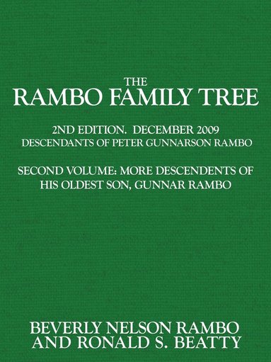 bokomslag The Rambo Family Tree, Volume 2