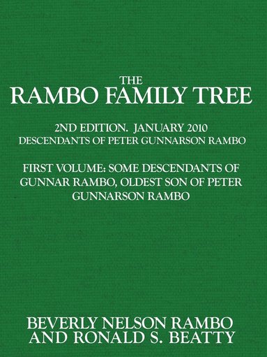 bokomslag The Rambo Family Tree, Volume 1