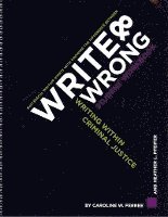 Write  &  Wrong: Writing Within Criminal Justice, A Student Workbook 1