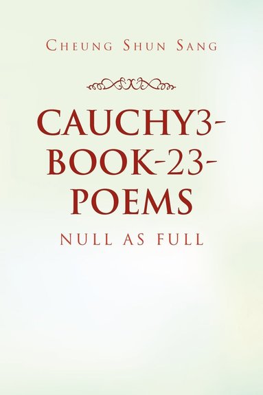 bokomslag Cauchy3-Book-23-Poems