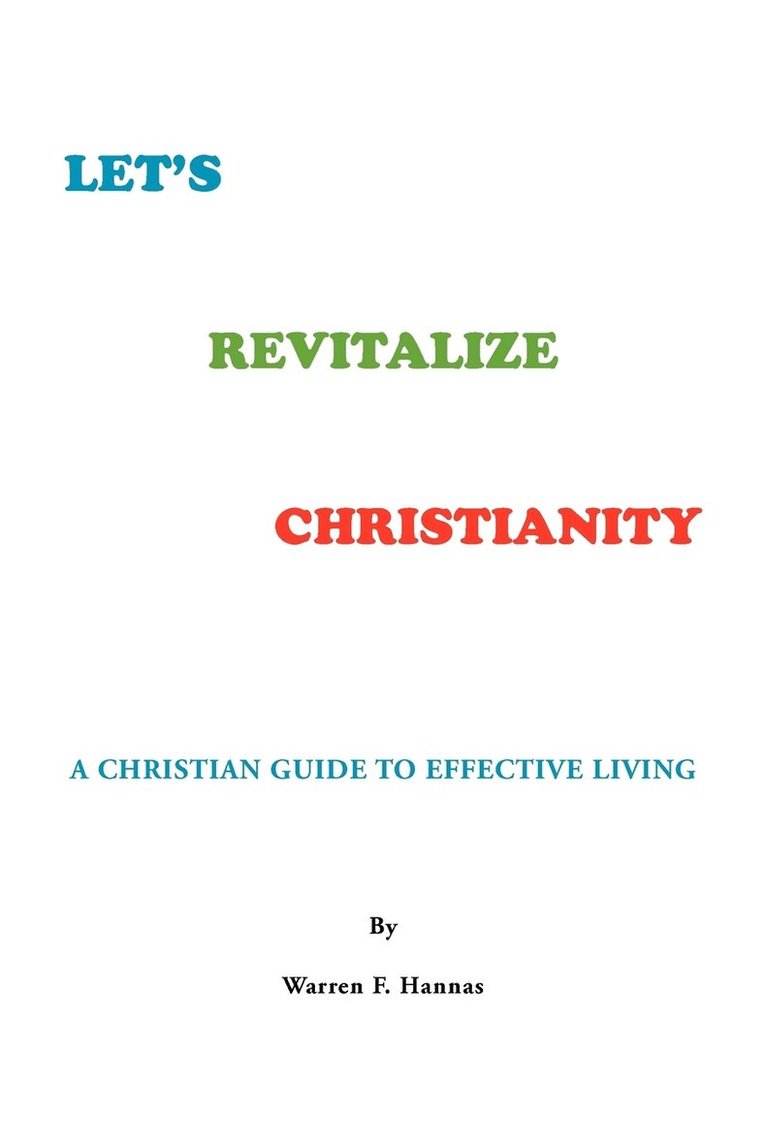 Let's Revitalize Christianity 1