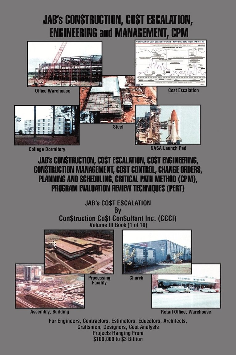 JAB's CON$TRUCTION, CO$T ESCALATION, ENGINEERING and MANAGEMENT, CPM 1