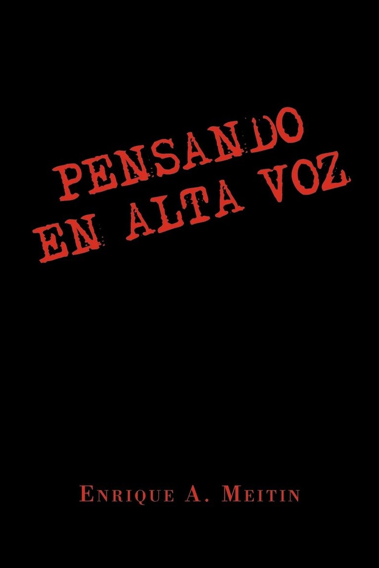 Pensando En Alta Voz 1