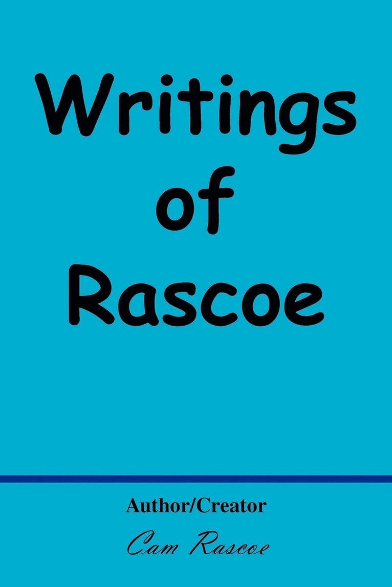 Cam Rascoe - Writings of Rascoe, Häftad