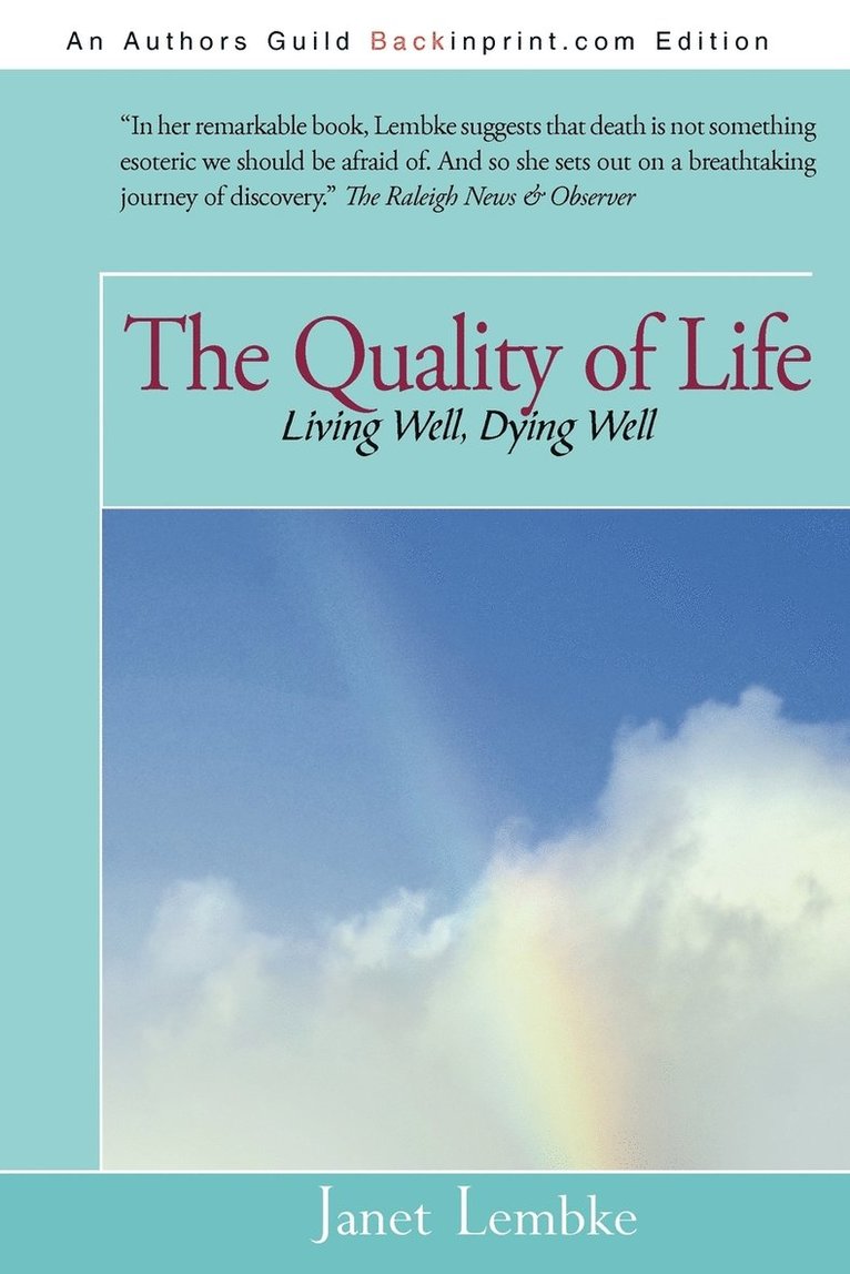 The Quality of Life 1