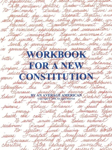 bokomslag Workbook for a New Constitution