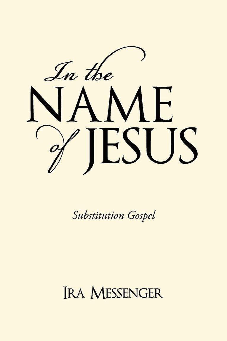 In the Name of Jesus 1