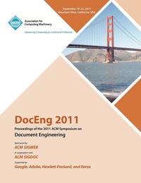 bokomslag DocEng 2011 Proceedings of the 2011 ACM Symposium on Document Engineering