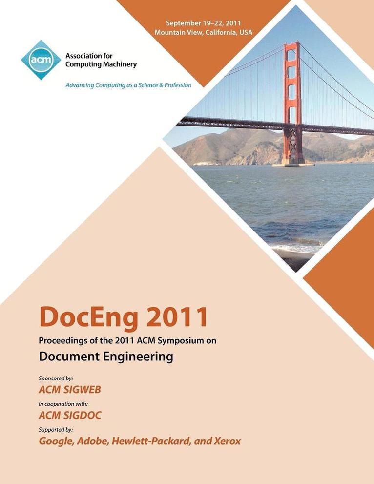 DocEng 2011 Proceedings of the 2011 ACM Symposium on Document Engineering 1