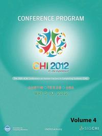 bokomslag CHI 2012 The 30th ACM Conference on Human Factors in Computing Systems V4