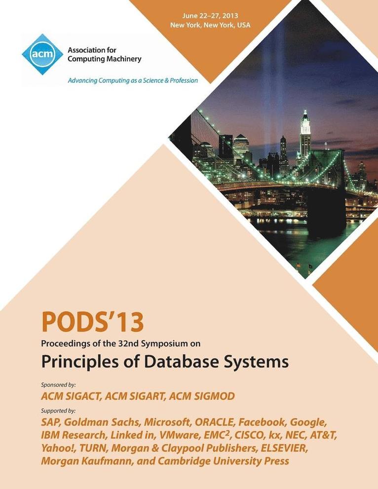 Pods 13 Proceedings of the 32nd Symposium on Principles of Database Systems 1