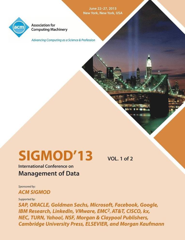 Sigmod 13 International Conference on Management of Data V1 1