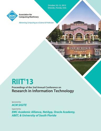 bokomslag Riit 13 Proceedings of the 2nd Annual Conference on Research in Information Technology