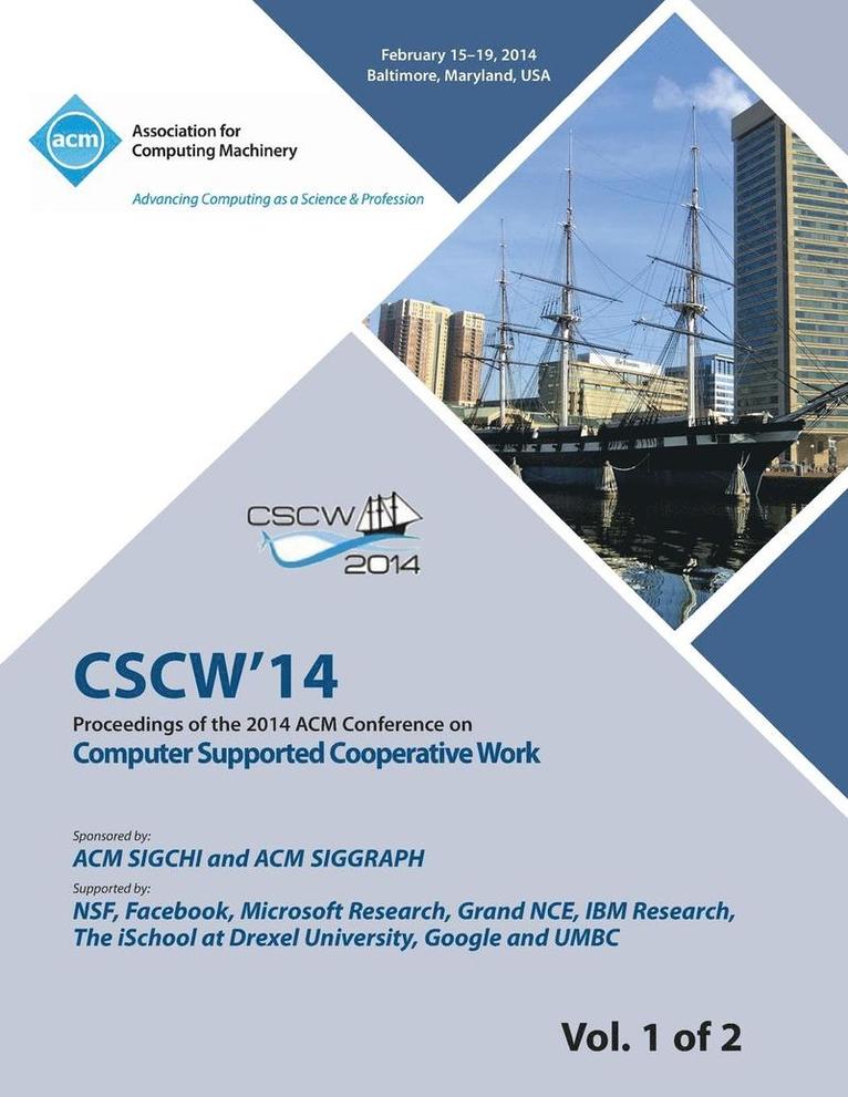 CSCW 14 Vol 1 Computer Supported Cooperative Work 1