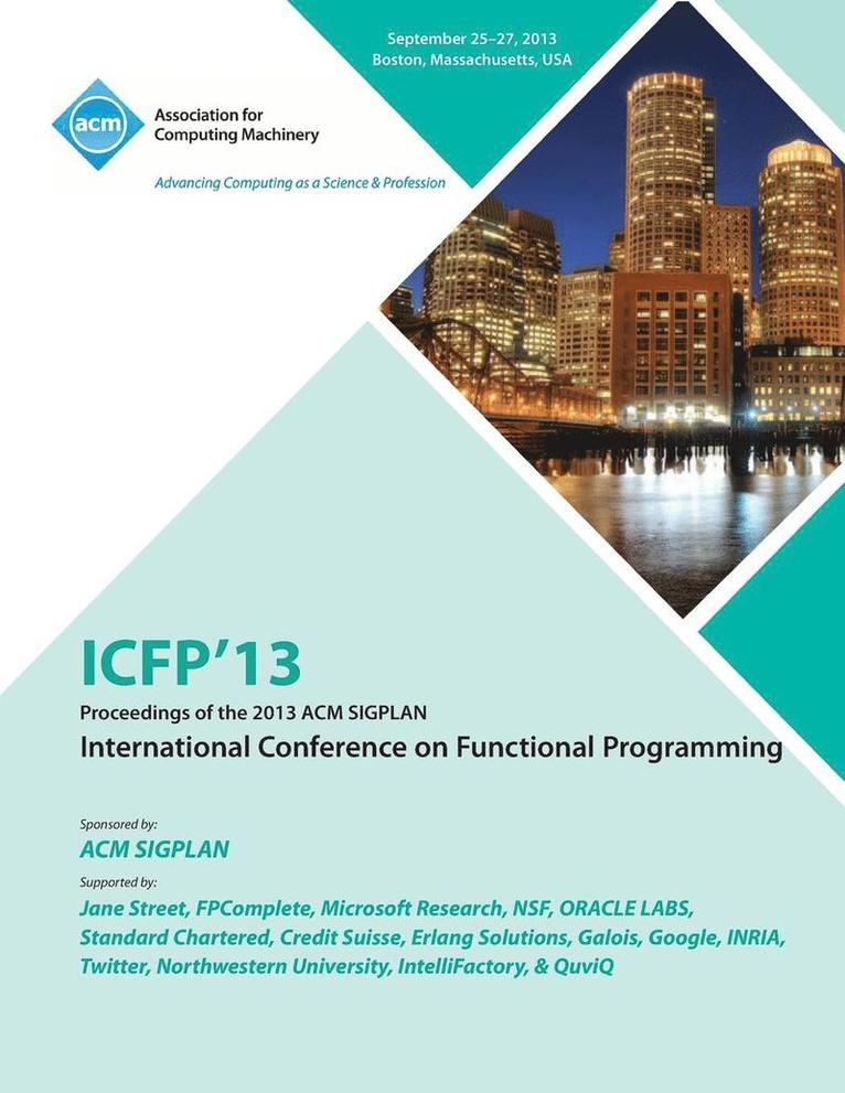 ICFP 14 19th ACM SIGPLAN International Conference On Functional Programming 1