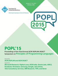 bokomslag POPL 15 42nd ACM SIGPLAN-SIGACT Symposium on Principles of Programming Languages