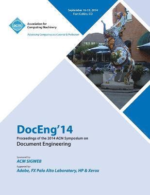 DocEng14 14th ACM SIGWEB International Symposium on Document Engineering 1