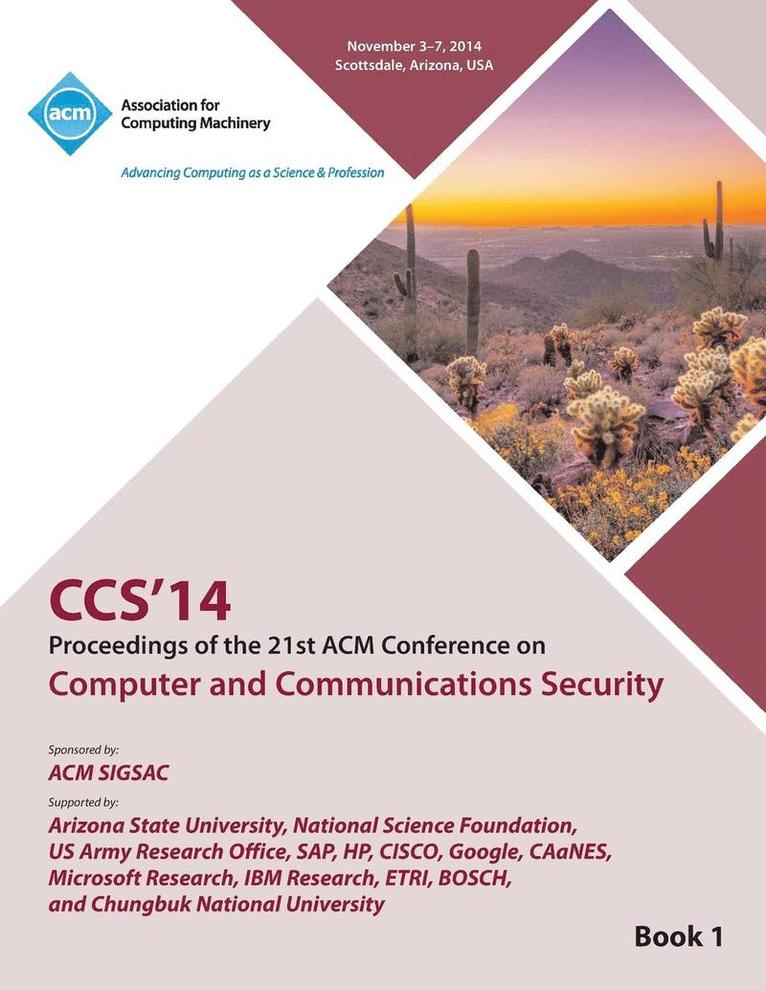 CCS 14 21st ACM Conference on Computer and Communications Security V1 1