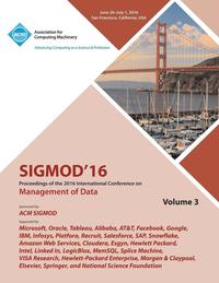 bokomslag SIGMOD 16 2016 International Conference on Management of Data Vol 3