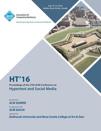 bokomslag HT 16 27th ACM Conference on Hypertext & Social Media