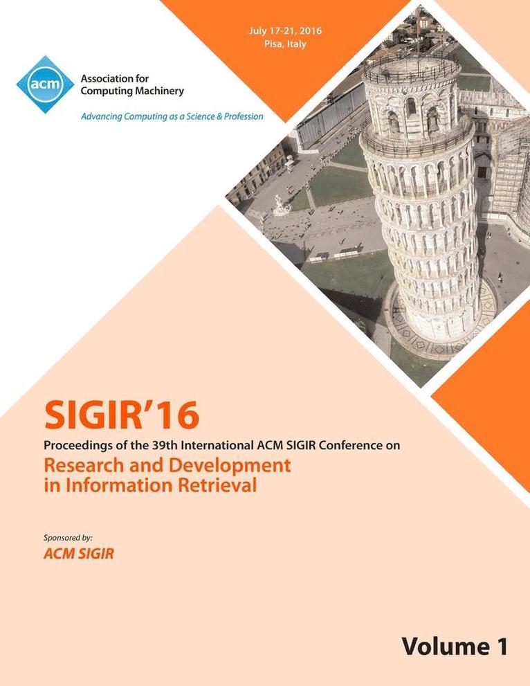 SIGIR 2016 Volume 1 1