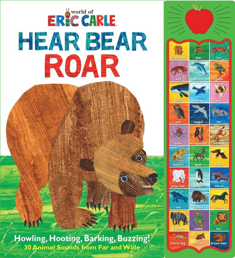 PI Kids - World of Eric Carle: Hear Bear Roar Sound Book, Inbunden