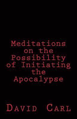 David Carl - Meditation on the Possibility of Initiating the Apocalypse, Häftad