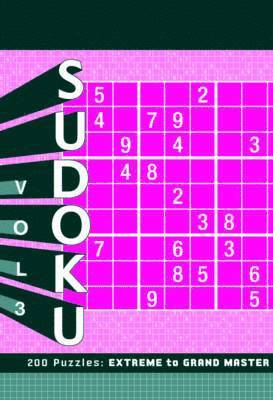 Zachary Pitkow, Chronicle Books - Sudoku Vol 3 Extreme to Grand Master, Häftad