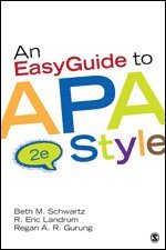 Beth M. Schwartz, R. Eric Landrum, Regan A. R. Gurung - An EasyGuide to APA Style, Häftad