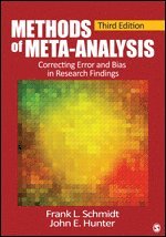 Frank L. Schmidt, John E. Hunter - Methods of Meta-Analysis, Inbunden