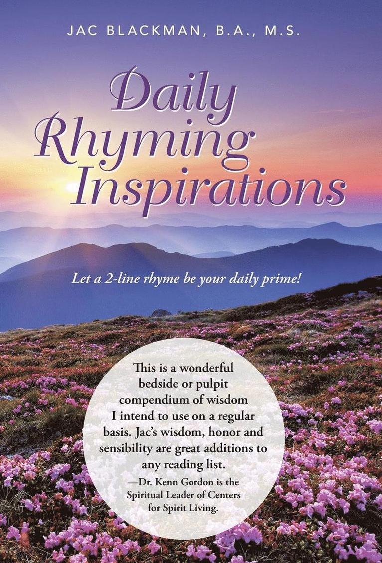 B a M S Jac Blackman, B. a. M. S. Jac Blackman, Jac Blackman, B. a. M. S. - Daily Rhyming Inspirations, Inbunden