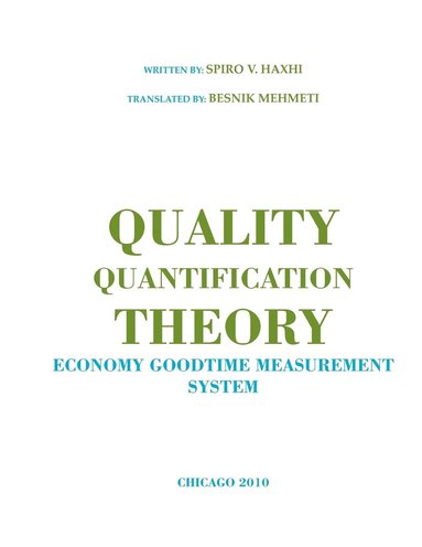 bokomslag Quality Quantification Theory