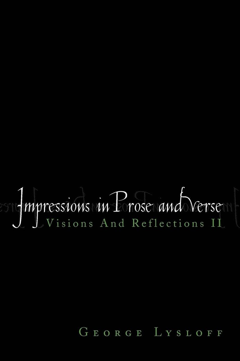 Impressions in Prose and Verse