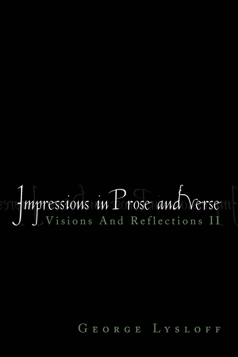 Impressions in Prose and Verse 1