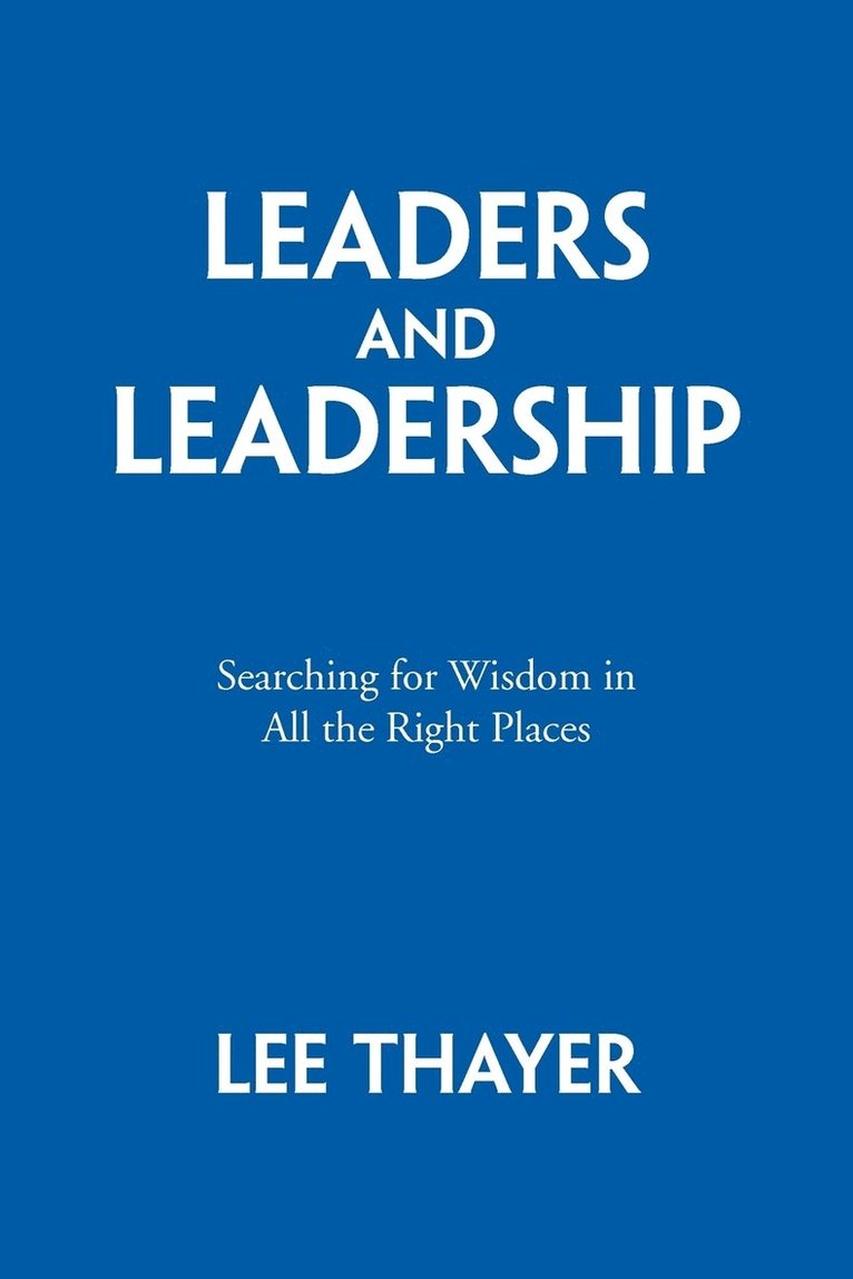 Leaders and Leadership 1