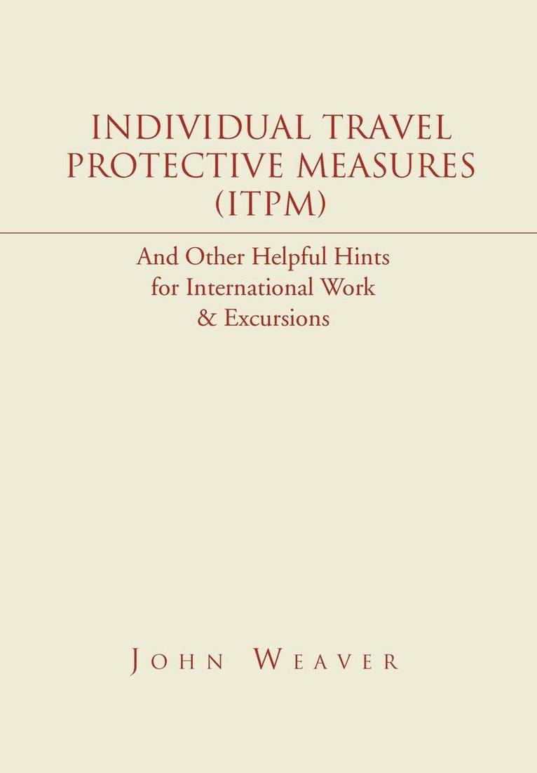 Individual Travel Protective Measures (ITPM) 1