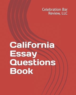 bokomslag California Essay Questions Book