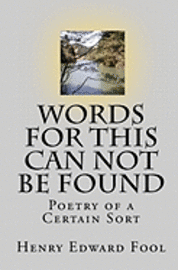 bokomslag Words For This Can Not Be Found: Poetry of a Certain Sort