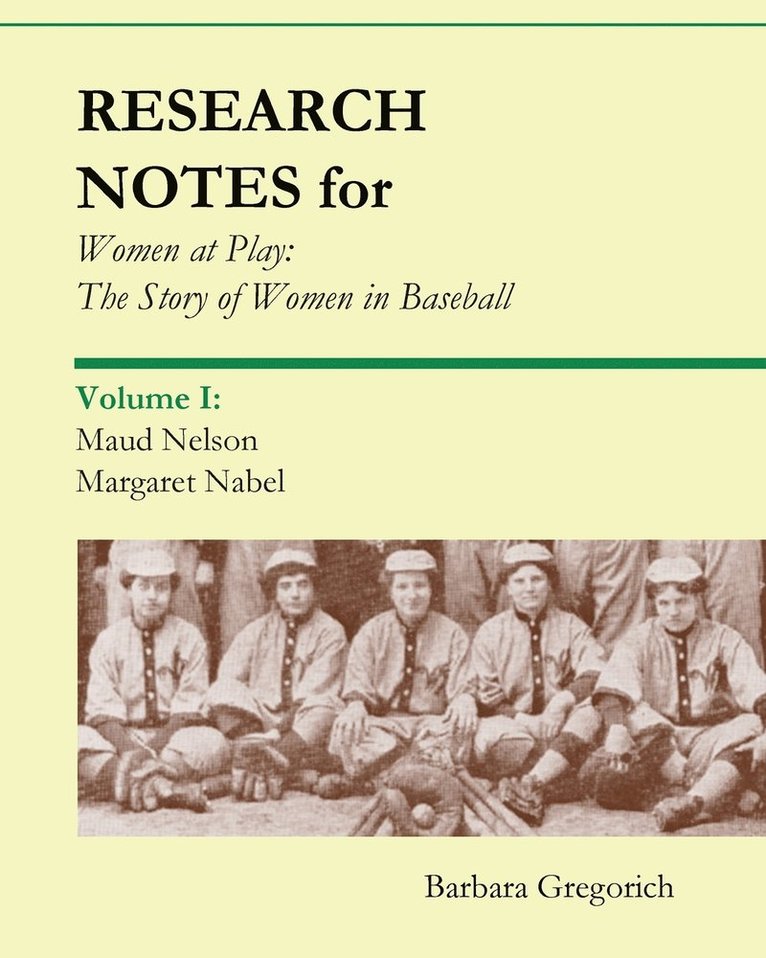 Research Notes for Women at Play
