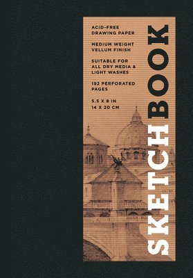 Union Square & Co., Union Square & Co - Sketchbook 5.5 x 8" Black Hardcover Mixed Media Sketchbook for Drawing, Inbunden