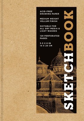 Union Square & Co. - Sketchbook 5.5 x 8" Kraft Hardcover Mixed Media Sketchbook for Drawing, Inbunden